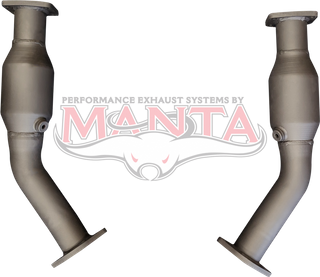 Holden Commodore VT VU VY VZ V6 & V8 2 1/2in High Flow Cats to Suit 4 Bolt HSV Position Flanges