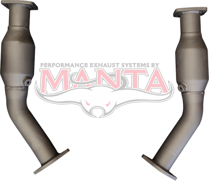 Holden Commodore VT VU VY VZ V6 & V8 2 1/2in High Flow Cats to Suit 4 Bolt HSV Position Flanges