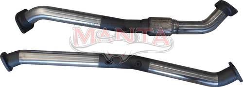 Toyota LandCruiser VDJ200 2016 V8 4.5L 2.5in Engine Pipes With DPF Sensors