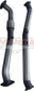 Toyota LandCruiser VDJ200 2016 V8 4.5L 2.5in Engine Pipes With DPF Sensors