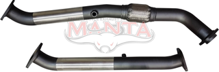 Toyota LandCruiser VDJ200 4.5L V8 2.5in DPF Pipes to Fit Standard Centre