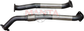 Toyota LandCruiser VDJ200 4.5L V8 2.5in DPF Pipes to Fit Standard Centre