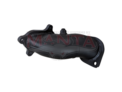 Toyota Prado KZJ120 1KZ-TE 2002 on 3.0L Turbo Diesel 3in Dump Pipe From Turbo Face - CERAMIC COATED