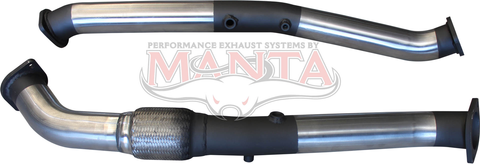 Toyota LandCruiser VDJ200 2016 3in Engine Pipes With DPF Sensors