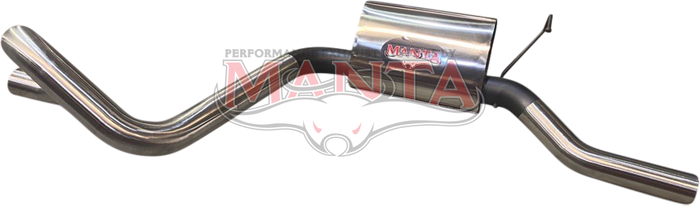 Ford Falcon EA - F 6 Cylinder 2 1/2in Sedan Rear Muffler Stainless Steel