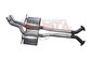 Holden Commodore VT VU VY VZ V8 Wagon-Ute-Statesman Dual 2 1/2in Centre Muffler