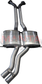 Holden Commodore VT VU VY VZ V8 Wagon-Ute-Statesman Dual 2 1/2in Centre Muffler