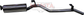 Toyota LandCruiser FJ/HJ75 2 1/2in Rear Muffler & Tail Pipe
