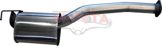 Ford Falcon AU V8 Sedan IRS 3in Mandrel Bent Sports Front Muffler in S/Steel