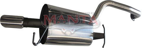 BA - BF Sedan XT, SR, 6 Cylinder 2 1/2in Rear Muffler With DOWN TURN Tip