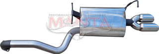 Ford Falcon BA-BF-FG Sedan XT, XR6, G6 2 1/2in Rear Muffler With Twin Tip