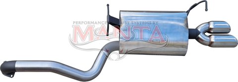 BA - BF - FG Sedan XT, XR6, G6 2 1/2in Rear Muffler With Twin Tip