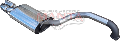 BA - BF - FG Sedan XT, XR6, G6 2 1/2in Rear Muffler With Twin Tip