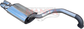Ford Falcon BA - BF - FG Sedan XT, XR6, G6 2 1/2in Rear Muffler With Twin Tip