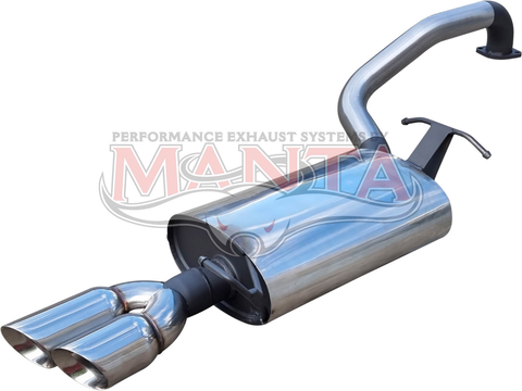 BA - BF - FG Sedan XT, XR6, G6 2 1/2in Rear Muffler With Twin Tip