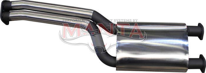 BA BF FG XR8 XR6 Turbo &  Pursuit Ute 2 1/2in Dual Centre Muffler