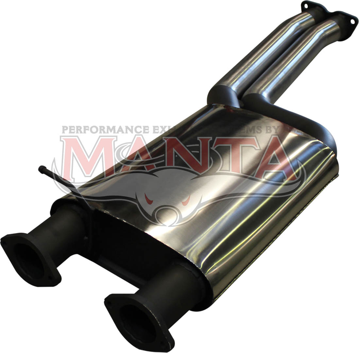 Ford Falcon BA BF FG XR8 XR6 Turbo &  Pursuit Ute 2 1/2in Dual Centre Muffler