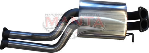 BA-BF XR8/6T/GT Sedan 2 1/2in Dual Centre Muffler