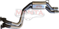 Ford Falcon EB - AU V8 Sedan LIVE AXLE 2 1/2in Dual Rear Muffler