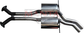 Holden Commodore VT VU VY VZ Sedan V8 Dual 2 1/2in Centre Muffler Recommend For Auto