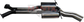 Holden Commodore VT VU VY VZ Sedan V8 Dual 2 1/2in Centre Muffler Recommend For Auto
