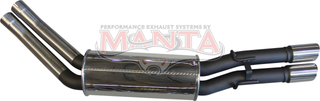 Holden Statesman WH Sedan V8 Dual 2 1/2in Rear Muffler With Chrome Tips