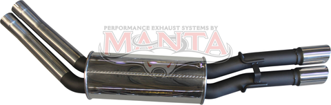 Statesman WH Sedan V8 Dual 2 1/2in Rear Muffler With Chrome Tips
