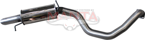 Mitsubishi Pajero NS - NT 3.2L Turbo Diesel 3in Rear Muffler With Droopy Tip