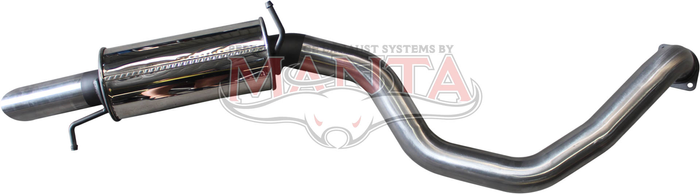 Mitsubishi Pajero NS - NT 3.2L Turbo Diesel 3in Rear Muffler With Droopy Tip