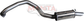 Mitsubishi Pajero NS - NT 3.2L Turbo Diesel 3in Rear Muffler With Droopy Tip