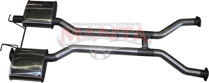 Ford Falcon AU V8 Sedan IRS Dual 2 1/2in Centre Muffler