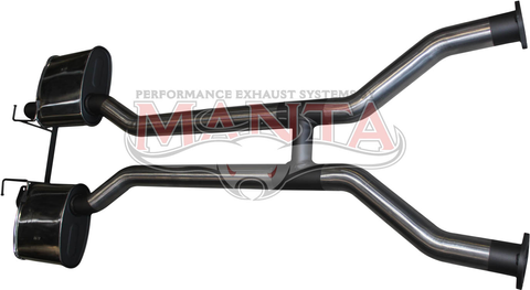 Ford Falcon AU V8 Sedan IRS Dual 2 1/2in Centre Muffler