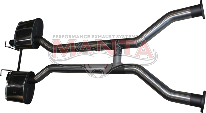 Ford Falcon AU V8 Sedan IRS Dual 2 1/2in Centre Muffler
