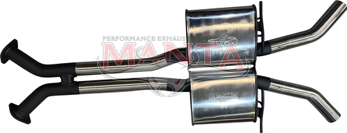 Holden Commodore VU VY VZ V8 Ute 2 1/2in Dual Centre Muffler to Suit LH & RH Exit