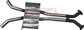 Holden Commodore VU VY VZ V8 Ute 2 1/2in Dual Centre Muffler to Suit LH & RH Exit