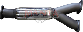 LandCruiser VDJ79 4.5L V8 3in Dual Centre Y-Pipe With Hotdog