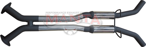 Holden Commodore VU VY VZ V8 Ute 2 1/2in Dual Centre Hotdogs to Suit LH & RH Rear Exit