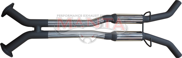 Holden Commodore VU VY VZ V8 Ute 2 1/2in Dual Centre Hotdogs to Suit LH & RH Rear Exit