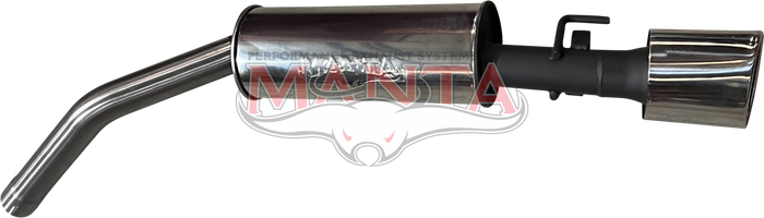 Holden Commodore VU VY VZ V8 Ute 2 1/2in LHS Exit Rear Muffler With OVAL Tip