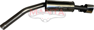 Holden Commodore VU VY VZ V8 Ute 2 1/2in RHS Exit Rear Muffler With OVAL Tip