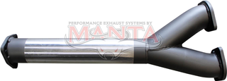 Toyota LandCruiser VDJ79 4.5L V8 3in Dual Centre Y-Pipe without Muffler