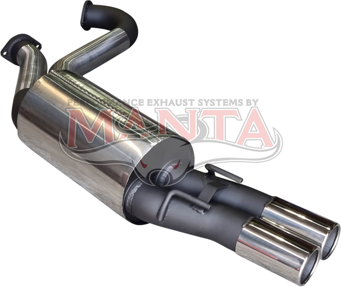 VT - VZ Wagon-Ute 3in Dual Rear Muffler With Polished Tips