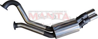 Holden Commodore VT - VZ Wagon-Ute 3in Dual Rear Muffler With Polished Tips