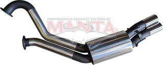 VT - VZ Wagon-Ute 3in Dual Rear Muffler With Polished Tips