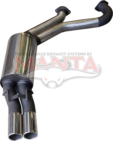 VT - VZ Wagon-Ute 3in Dual Rear Muffler With Polished Tips