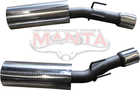 VZ V8 Monaro Dual 3in LH & RH Rear Mufflers 4in Round Tips (Pair)