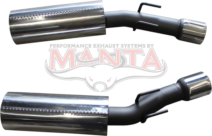 VZ V8 Monaro Dual 3in LH & RH Rear Mufflers 4in Round Tips (Pair)