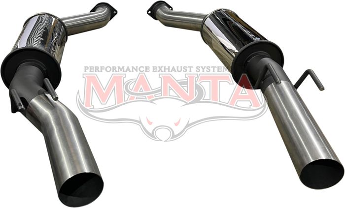 VZ V8 Gto Dual 3in RHS & LHS Rear Mufflers, Twin Tips (Pair)