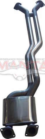 Holden VY - VZ 5.7L V8 1 ton, Crewman Ute 2 1/2in Dual Centre Muffler