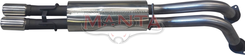 Holden VY - VZ V8 1 ton /Crewman Ute 2 1/2in Dual Rear Muffler
